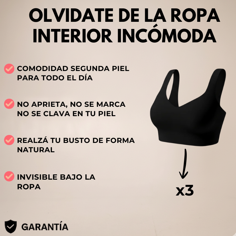 3x1 PROMO | LIQUIDACIÓN TOTAL EN CORPIÑOS SEGUNDA PIEL