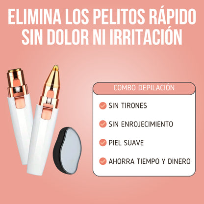 PROMO 2x1 | DEPILADORA FACIAL 2 EN 1 + DEPILADORA CORPORAL DE REGALO